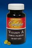 CarlsonLabs VITAMIN A PALMITATE 15,000 IU 120 SOFT GELS