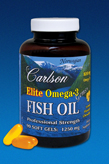 CarlsonLabs ELITE OMEGA-3 GEMS 60 Soft Gels