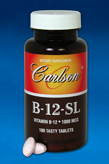 CarlsonLabs B-12-SL 90 TABLETS