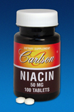 CarlsonLabs NIACIN 50 MG 100 TABLETS