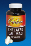 CarlsonLabs CHELATED CAL-MAG 2:1 60 TABLETS