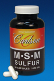 CarlsonLabs M•S•M SULFUR 90 Capsules