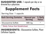 Glucosamine Sulfate 500 mg - Hypoallergenic 120ct