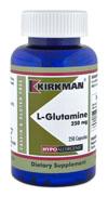 KirkmanLabs L-Glutamine 250 mg - Hypoallergenic 250 ct