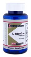 KirkmanLabs L-Taurine 1000 mg - Hypoallergenic 100 ct