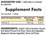 Vitamin C 250 mg Chewable Tablets - New, Improved Formula! 250 ct.