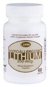 Kirkman Labs DRN Lithium 250 mcg - Hypoallergenic 60 ct.