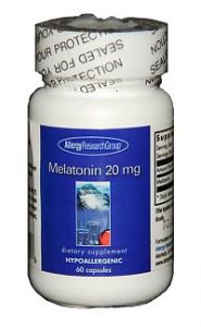 ARG Melatonin 20 mg 60 Vegetarian Capsules