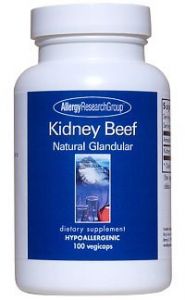 ARG Kidney Beef Natural Glandular 100 Capsules