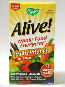 Nature's Way, ALIVE!® MULTI-VITAMIN (NO IRON) 90 TABS