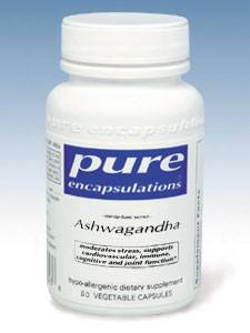 Pure Encapsulations, ASHWAGANDHA 500 MG 60 VCAPS