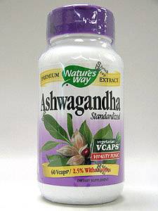 Nature's Way, ASHWAGANDHA 60 VCAPS