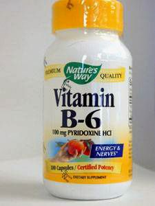 Nature's Way, VITAMIN B-6 100 MG 100 CAPS