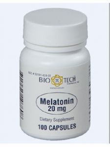 Bio-Tech, MELATONIN 20 MG 100 CAPS