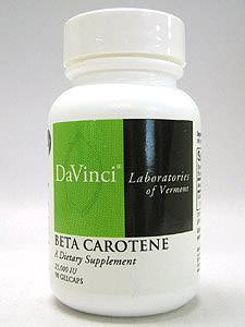 Davinci Labs, BETA CAROTENE 25000 IU 90 GELS