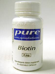 Pure Encapsulations, BIOTIN 8 MG 60 VCAPS