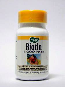 Nature's Way, BIOTIN 1000 MCG 100 LOZ