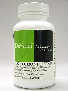 Davinci Labs, BLACK CURRANT SEED OIL 180 GELS