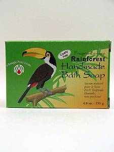 Omega Nutrition, RAINFOREST HANDMADE BATH SOAP 4.8 OZ