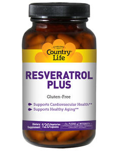 Country Life, RESVERATROL PLUS 120 VEGCAPS