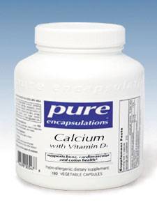 Pure Encapsulations, CALCIUM WITH VITAMIN D3 180 VCAPS