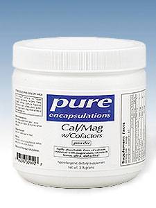 Pure Encapsulations, CAL/MAG W/COFACTORS 315 GMS