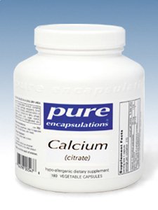 Pure Encapsulations, CALCIUM CITRATE 150 MG 180 VCAPS 