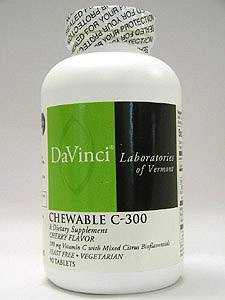 Davinci Labs, CHEWABLE C-300 CHERRY 90 TABS