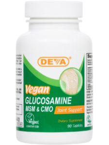 Deva Nutrition, VEGAN GLUCOSAMINE/SM/CMO 90 TABS