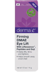 DermaE Natural Bodycare, FIRMING DMAE EYE LIFT CRÈME .5 OZ