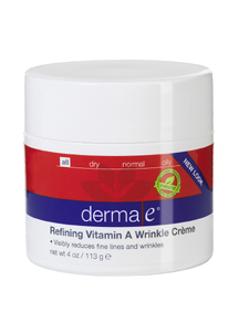 DermaE Natural Bodycare, REFINING VITAMIN A WRINKLE CRÈME 4 OZ