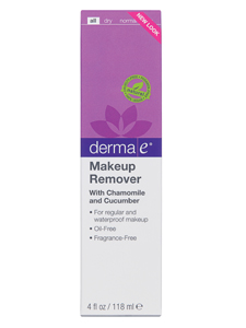 DermaE Natural Bodycare, MAKEUP REMOVER W/CHAMOMILE CUCUMBER 4 OZ 