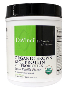 Davinci Labs, ORG BROWN RICE PROTEIN W/PROBIOTICS 540G