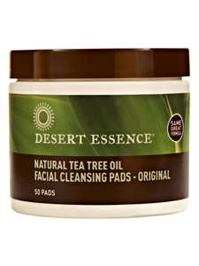 Desert Essence, NATURAL CLEANSING W/TEA TREE OIL 50 PADS