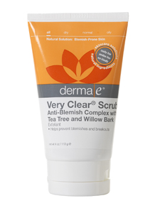 DermaE Natural Bodycare, VERY CLEAR SCRUB 4 OZ