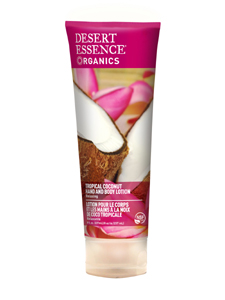 Desert Essence, TROPICAL COCONUT HAND & BODY LOTION 8 OZ