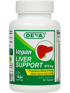 Deva Nutrition, VEGAN LIVER SUPPORT 675MG 90 TABS