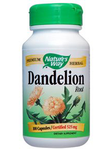 Nature's Way, DANDELION ROOT 525 MG 100 CAPS