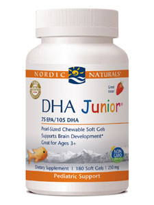 Nordic Naturals, DHA JUNIOR - STRAWBERRY 180 GEL CAPS