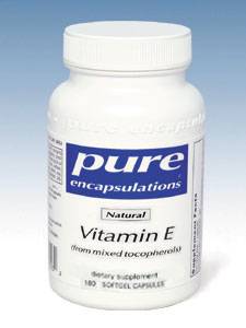 Pure Encapsulations, VITAMIN E (NATURAL) 400 IU 180 GELS