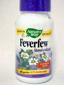 Nature's Way, FEVERFEW STANDARDIZED EXTRACT 60 CAPS