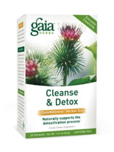 Gaia Herbs, CLEANSE & DETOX HERBAL TEA 20 BAGS