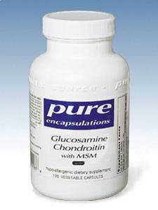 Pure Encapsulations, GLUCOSAMINE CHONDROITIN W MSM 120 VCAPS