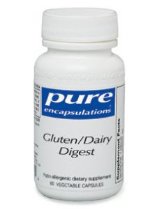 Pure Encapsulations, GLUTEN/DAIRY DIGEST 60 VCAPS