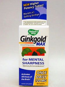 Nature's Way, GINKGOLD MAX 120 MG 60 TABS