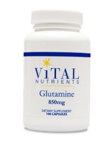 Vital Nutrients, GLUTAMINE 850 MG 100 CAPS