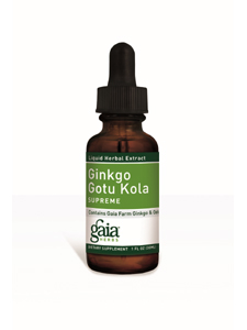 Gaia Herbs, GINKGO GOTU KOLA SUPREME 4 OZ