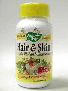 Nature's Way, HAIR & SKIN FORMULA 599 MG 100 CAPS