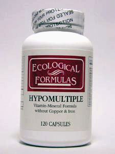 Ecological formula/Cardiovascular Research HYPOMULTIPLE WITHOUT CU/FE 120 CAPS