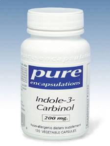 Pure Encapsulations, INDOLE-3-CARBINOL 200 MG 120 VCAPS